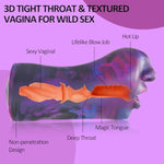 Male Masturbators Realistic Mouth Sex Toys For Men,Soft Silicone Lifelike Face Pocket Pussy Stroker Masturbation Cup Penis Trainer,Fantasy Deep Throat Oral Sex Doll Blowjob Machine For Him Pleasure