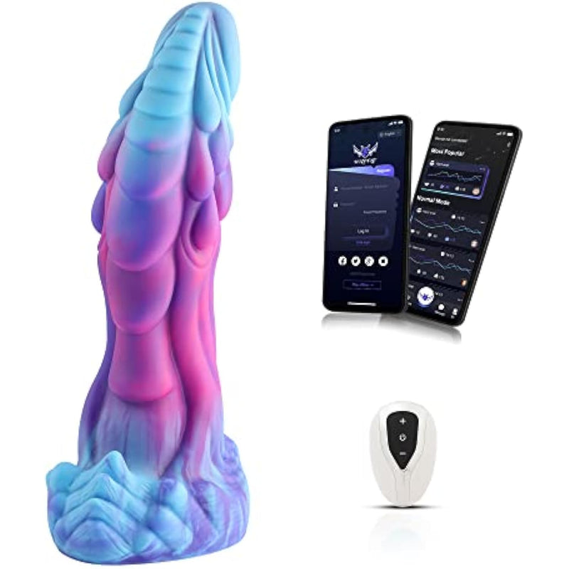 Vibrating Dildo, App/Remote/Key 3 In 1 Control Vibrator Dildo, Flexible Anal Dildo With 10 Vibration Modes & Wireless App Control, Rechargeable Adult Sex Toy For Couple And Women