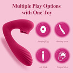 G Spot Dildo Vibrator, Vibrating Sex Toy For Clit & G-Spot Double Stimulation, Adult Sex Toys Female Couples Play