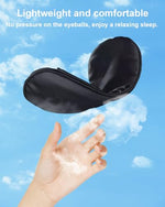 Sleep Mask, Silk Sleep Mask with Adjustable Strap, Super Soft Satin Blackout Sleeping Eye Mask for Men&Women, Comfortable Blindfold Eyeshade for Night Sleep 4 Pack (Black and Pink)
