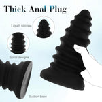 8In Anal Toys Huge Dildo, 3.3In Diameter Anus Dilator Screw-Threads Design,Anal Beads Butt Plugs, Thick Liquid Silicone Dildo For Men Women Couple,With Strong Suction Cup