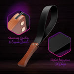 Adult BDSM Role-Playing Paddle Whip with Comfortable Wooden Handle