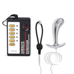 Stainless Steel Butt Plugs for Prostate Massage and G-Spot Training - Anal Plug Starter Set with Electro Stimulation