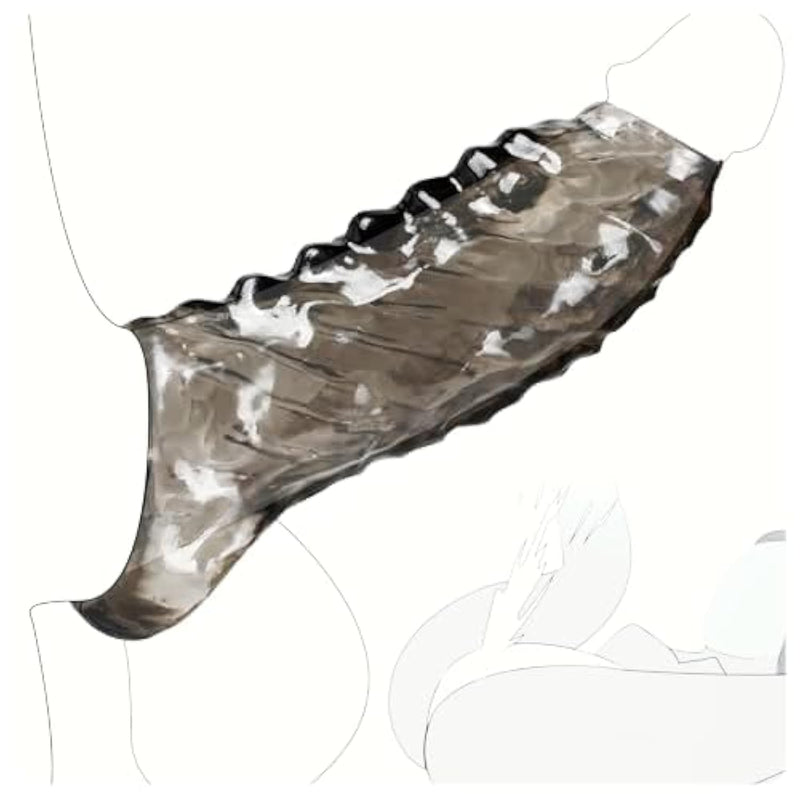 Penis Sleeve Cock Sleeve With Delay Ring β Ultra-Soft Realistic Penis Extender For Men, Thickened Enlarger For Longer-Lasting Pleasure, Adult Sex Toy For Couples