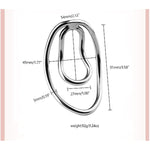 Metal Hollow Penis Ring Cock Ring Chastity Clip Training Clip Men'S Exercise Ring Training Chastity Device Bondage Sex Toys
