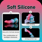 Realistic Dog Knot Silicone Dildo, Female Vaginal G-Spot And Anal Play Adult Sex Toys, Unique Design Monster Dildo