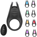 Vibrating Cock Ring With Rabbit Design, Adjustable Penis Ring With 10 Vibrate Modes, Silicone Male Sex Toys For Adults Solo Couple
