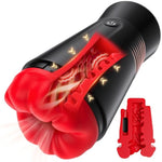Male Masturbator Sex Toys For Men - 5In1 Male Sex Toy With 9 Vibrating & 3D Mouth & Penis Pump Exhaust Vent & Stroker Cup, Mens Pocket Pussy Adult Sex Toys & Games Blowjob Toy For Gay Men