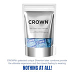 Crown Condoms — 500 Count — Lubricated Latex Condoms — 500 Count