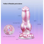 Inflatable Dildo Enlargement Rope Knot For Women,Men,Couples Adult Sex Toys,Fantasy Knot Dildo