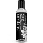 Silver Intimate Lubricant - Silicone Lube For Women/Men/Couples, Hypoallergenic Lube, Silicone Lubricant, Waterproof, Unscented, Travel-Size, 2 Fl Oz