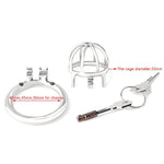 Super Small Male Chastity Device, Stealth Convenient Lock Cock Cage, Penis Ring, Hypoallergenic Stainless Steel Chastity Belt, Virginity Lock, Adult Game Sex Toy (1.57 Inch/ 4.0Cm)