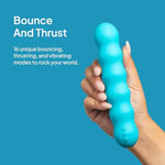 Hello Bounce Vibe - Personal Massager With 16 Bouncing, Thrusting & Vibrating Modes - Body-Safe Silicone - Shower Ready, Rechargeable, & Easy To Clean - Adult Sex Toy Vibrator