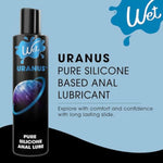 Uranus Silicone-Based Anal Lube For Men, Women & Couples | Long-Lasting & Water-Resistant Premium Personal Sex Lubricant - Safe To Use With Latex Condoms - Non-Sticky & Hypoallergenic, 9 Fl Oz