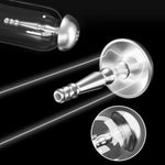 Stainless Steel Hollow Urethral Sounds Penis Plug Stimulate Urethral Dilator Urethral Sounding Rod For Men Masturbation Urethral Sounds Plug Training (L)