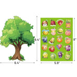 Fruit of the Spirit Bible Tree Craft Kits for Kids, 16 Sets, 6.4 x 8.4 inches