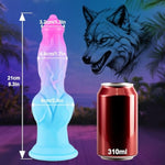 8 Inch Silicone Fantasy Dog Knot Dildo With Suction Cup, Monster Horse Alien Dildo Thick Penis For G-Spot & Prostate Massage, 7" Knotted Wolf Dildos Anal Butt Plug Sex Toy For Men Women Gay Beginners