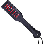 Bitch Spanking Paddle For Adults, 12.8Inch Faux Leather Bdsm Paddle For Sex Play, Black