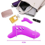 Finger Vibrator Women Adult Sex Toys,Mini Vibrator with 10 Vibrations Clitoral G-Spot Nipple Butterfly Vibrators, Female Sexual Pleasure Tools for Couples (BY17-38purple)