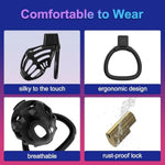 Male Chastity Cage Sex Toys - Lightweight Cock Cage With 3 Sizes Rings, Bdsm Chastity Device Adult Sex Toys & Games For Men Penis Erection Control, Sex Novelties Bondage Gear & Accessories