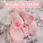 Sex Doll for Men Male Masturbator, Adult Sex Doll with Penetrable Big Nipples, 5 in 1 Sex Dolls Torso with 3D Realistic Breasts Vagina Anal Channel, Female Sex Love Doll for Men Masturbation