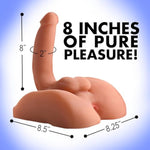 Male Torso 2-In-1 Sex Doll: Realistic Life-Size Silicone Dildo Rider For Men, Women & Couples
