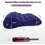 Sex Toy Pillow With Restraints For Couples, Sex Wedge Sofa Adult Sex Toy For Bedroom, Ramp Furniture Inflatable Sex Pillow With Adjustable Handcuffs, Sex Sofa For Deep Position Support For Men Women