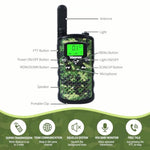 Walkie Talkies For Kids Camouflage Toys 2 Way Radios 22 Channels Long Range Gifts For Boys And Girls Age 4 To 12 5 6 7 8 9 Years Old For Army Outdoor Camping Games Soldier Birthday Presents