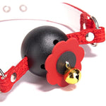 Sm Ball Gag Bondage Kit Bell Mouth Sex Toy Open Adjustable Straps Leather Adult Sexy Games Gear