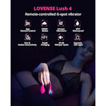 Lush 4 Wearable G-Spot Vibrator Adult Sex Toys & Games With Led Light + Flexer Wearable Panty Butterfly Vibrator Rechargeable Clitoral G Spot Stimulator For Women Couple