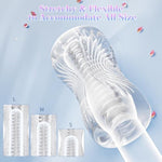 Male Masturbator Sex Toys - Adult Sex Toy Pocket Pussy, Tpe Male Masturbation Sleeve, Penis Training Sex Toy For Men, 3D Realistic Texture Spiral Tunnel Stroker, Couple Sex Toys & Game (Clear)