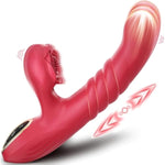 Sex Toys Thrusting Dildo Vibrator For Women, G Spot Clitoral Vibrator Dildos With 7 Thrusting & 7 Vibrating Modes, Waterproof Rabbit Vibrators Rose Sex Toy Stimulator Adult Sex Toys For Female Couples