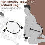Bdsm Hip Restraints Stainless Ring Sex Toys For Couples, Handcuffs Sex Bondage Rings Set Adults Toy With Whips For Mens Womens, Slave Spanking Toys Games For Sm Beginners (Plus Size)