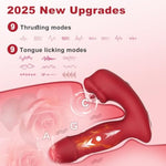 Thrusting Dildo For Her,Tongue Vibrator,Wearable Dildo With App,9 Clitoral Licking & 9 Thrusting Modes,Adult Toy For Women,Panty Vibrator,Sex Toy For Couples,G Spot Toy,Dildos For Women