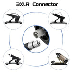 Sex Machine Attachment 3.9" Suctiong Cup Adapter With 3 Xlr Connector For Sex Machines, Universal Dildo Holder For Suction Cup Dildotoys (3.85" 3Xlr Connector)