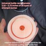 2Penis Pump Simulated Inverted Model, Realistic Sleeve Replacement Sealing Cap For 2.5-Inch Cylindrical Large Penis Pump Sleeve, Male Enhancement Growth Pump Cap (Pink)