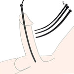 Male Masturbation Rod Penis Plugs Training, Super Long Smooth Silicone Stimulatior, Removable Plug, Hollow Design Insert Rod, Sex Toys For Men (M)