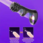 Men's Reusable Penis Enlargement and Erection Enhancement Silicone Cock Ring with Delayed Ejaculation Function