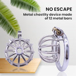 Stainless Steel Chastity Cage Urethral Sounds Male Chastity Devices With Urethral Plug Male Sex Toys Adult Toys(45Mm Ring)