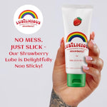 Lubilicious Strawberry Water Based Lube - Strawberry Flavored Lube - Strawberry Lube Water Based Edible Lube - Personal Lubricant - Strawberry Edible Lubricant - Lube Flavored Strawberry 3.2 Oz (1)