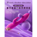 G Spot Rabbit Vibrator, Sex Toys For Clitoris G-Spot Stimulation, Waterproof Dildo Vibrator With10 Powerful Vibrations Dual Motor Stimulator For Women Or Couple Fun