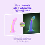 Starlette Strap-On Dildo | Glow In The Dark Sex Toy | Harness Compatible Adult Toy | Body-Safe Medical Grade Silicone | Waterproof And Easy To Clean | Sleek & Versatile Design For Comfortable Play