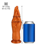 Realistic Hand Shaped Anal Plug And Dildo With Suction Cup, Soft Liquid Silicone Butt Plug Analdildos G-Spot Masturbator Perfect For Beginners And Advanced Users (Medium)