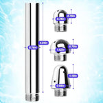 Metal Sex Doll Cleaner With 3 Replaceable Heads Bathroom Handheld Male Masturbator Washer Multi Spray Hole Adult Toys Cleaning Adapted To Shower Ports