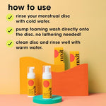 Menstrual Cup Wash | Foaming Feminine & Intimate Wash | Unscented