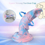 2.3" Diameter Huge Monster Dildo: 8.5" Thick Big Silicone Dildos With Veins & Beads For G Spot Stimulation, Ultra Strong Suction Cup Anal Realistic Dildo With Balls, Adult Sex Toy For Women Gay…