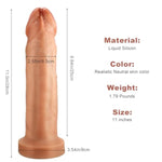 Sex Toys Dildo 11 Inch Simulation Large Silicone Dildo, Waterproof Easy To Clean With Powerful Suction Cups, Extra Long Female Hands Free Penis Sex Toys, Male G-Spot Simulation