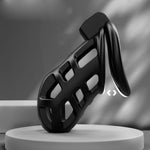 Black Male Metal Cock Chastity Cage - Large Chastity Device With 3 Sizes Rings And Invisible Lock For Man - Penis Exercise Bondage Gear - Accessories Adult Sex Toys - Male Chastity Device Cocks Cage