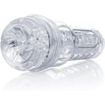 Go | Torque | Clear Male Sex Toy With Fleshlube Water | 8 Ounce Lube
