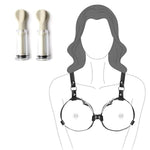 Bdsm Breast Bondage Restraints, Pu Leather Sex Restraints Chest Harness For Women Nipple Sucker Boobs Breast Cincher Fit B To D Cup, Kinky Nipple Sex Toys For Couples Adult Women Restraint Sex Games
